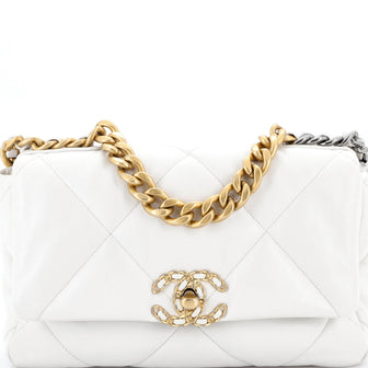 Chanel 19 Flap Bag Quilted Leather Medium