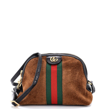 Gucci Ophidia Dome Shoulder Bag Suede Small
