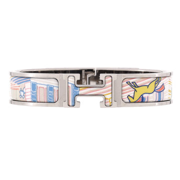 Hermes Clic H Bracelet Printed Enamel Extra Narrow