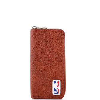 Louis Vuitton LV x NBA Zippy Wallet Monogram Embossed Leather Vertical
