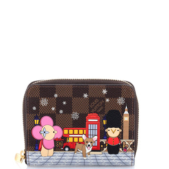 Louis Vuitton Zippy Coin Purse Limited Edition Vivienne Xmas Damier