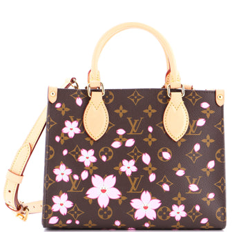 Louis Vuitton x Takashi Murakami OnTheGo Tote Limited Edition Cherry Blossom Monogram PM