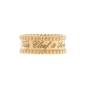 Van Cleef & Arpels Perlee Signature Ring 18K Yellow Gold