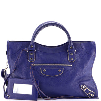 Balenciaga City Classic Metallic Edge Bag Leather Medium