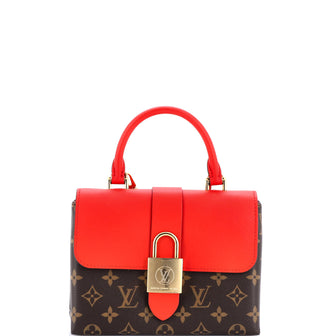 Louis Vuitton Locky Handbag Monogram Canvas with Leather BB