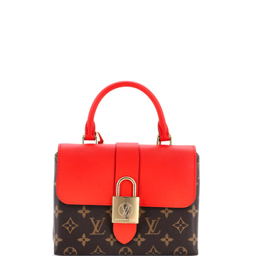 Louis Vuitton Locky Handbag Monogram Canvas with Leather BB