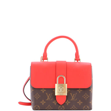 Louis Vuitton Locky Handbag Monogram Canvas with Leather BB