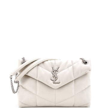 Saint Laurent Loulou Shoulder Bag Matelasse Chevron Leather Small