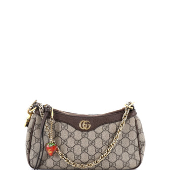 Gucci Ophidia Charm Shoulder Bag GG Coated Canvas Small