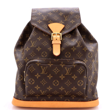 Louis Vuitton Vintage Montsouris Backpack Monogram Canvas GM