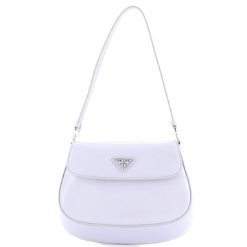 Prada Cleo Flap Shoulder Bag Spazzolato Leather Small