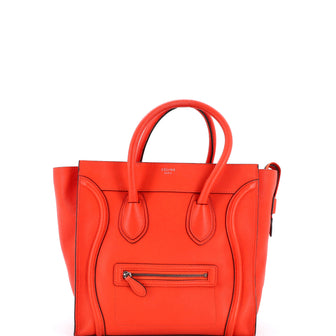 Celine Luggage Bag Grainy Leather Mini