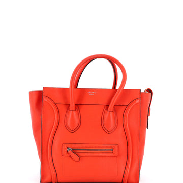 Celine Luggage Bag Grainy Leather Mini