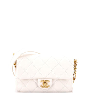 Chanel Twist Your Buttons Flap Bag Quilted Caviar Small