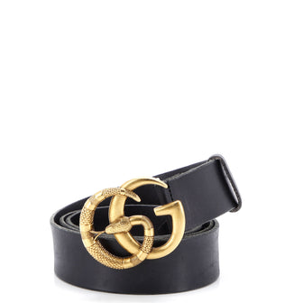 Gucci Snake Marmont Belt Leather Wide
