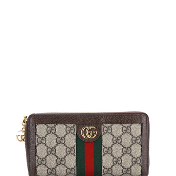 Gucci Ophidia Zip Around Wallet GG Coated Canvas