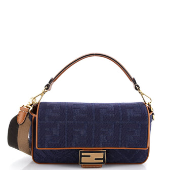 Fendi Baguette NM Bag Zucca Embroidered Canvas Medium