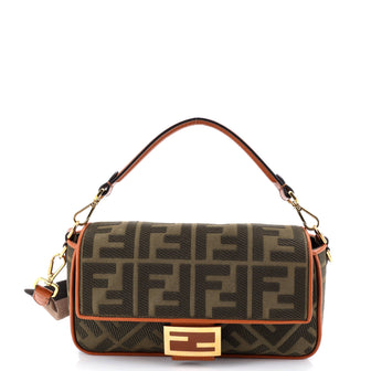 Fendi Baguette NM Bag Zucca Embroidered Canvas Medium