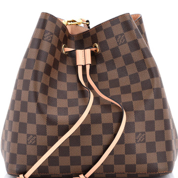 Louis Vuitton NeoNoe Handbag Damier with Leather MM