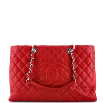 Chanel Grand Shopping Tote Quilted Caviar XL