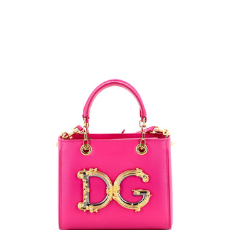 Dolce & Gabbana DG Girls Convertible Tote Leather Small