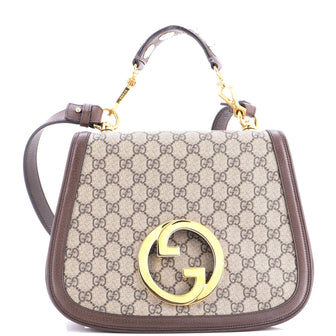 Gucci Blondie NM Top Handle Bag GG Coated Canvas Medium