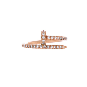 Cartier Juste un Clou Paved Ring 18K Rose Gold with Diamonds Small