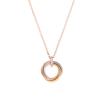 Cartier Trinity Pendant Necklace 18K Tricolor Gold and Diamonds