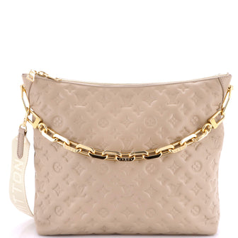 Louis Vuitton Coussin Hobo Monogram Embossed Lambskin MM