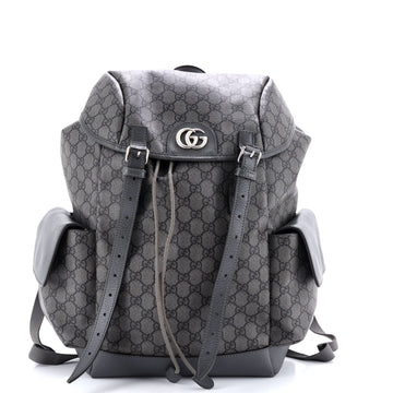 Gucci Ophidia Flap Backpack GG Coated Canvas Medium