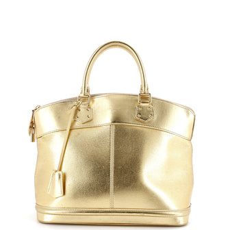 Louis Vuitton Suhali Lockit Handbag Leather MM