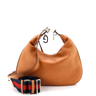 Gucci Attache Shoulder Bag Leather Large