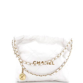 Chanel 22 Chain Hobo Quilted Calfskin Small