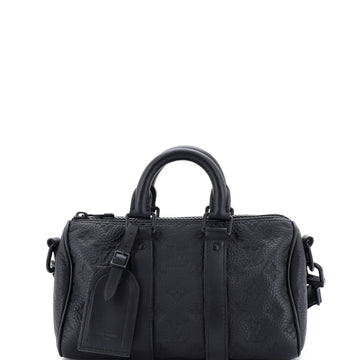 Louis Vuitton Keepall Bandouliere Bag Monogram Taurillon Leather 25