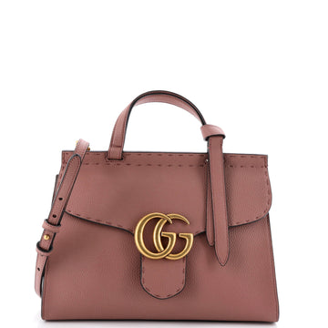 Gucci GG Marmont Top Handle Bag Leather Small