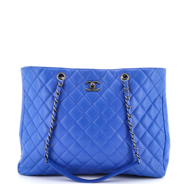 Chanel Classic CC Shopping Tote Quilted Caviar Large