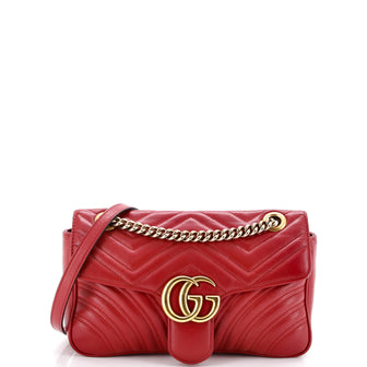 Gucci GG Marmont Flap Bag Matelasse Leather Small