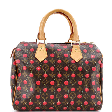 Louis Vuitton Speedy Handbag Limited Edition Monogram Cerises 25