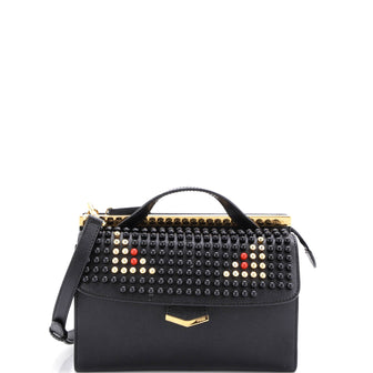 Fendi Demi Jour Monster Satchel Studded Leather