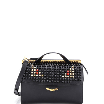 Fendi Demi Jour Monster Satchel Studded Leather