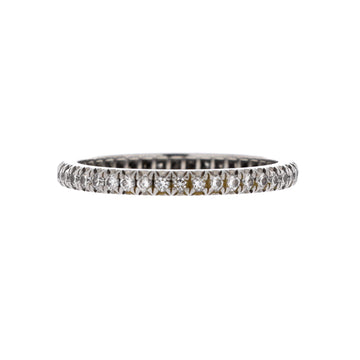 Tiffany & Co. Soleste Full Eternity Band Ring Platinum with Pave Diamonds