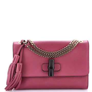 Gucci Miss Bamboo Shoulder Bag Leather Medium