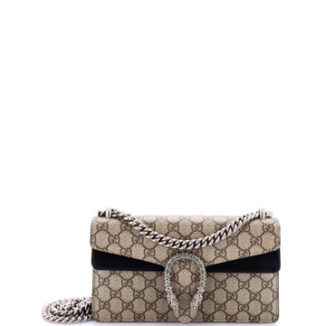 Gucci Dionysus Bag GG Coated Canvas with Crystal Embellished Metal Small