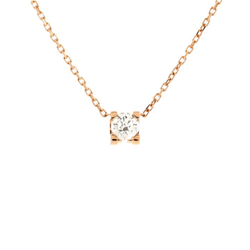 Cartier C de Cartier Necklace 18K Rose Gold and Diamond 0.20-0.29CT