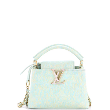 Louis Vuitton Capucines Resin Chain Bag Leather Mini