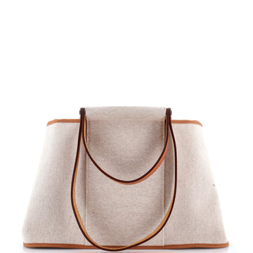 Hermes Cabag Elan Toile and Leather 39