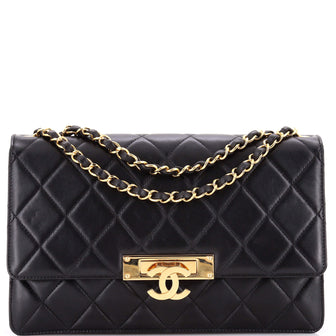 Chanel Golden Class Flap Bag Quilted Lambskin Large