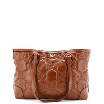 Gucci Ophidia Open Tote GG Matelasse Leather Medium