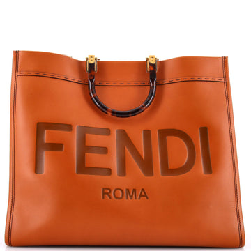 Fendi Sunshine Shopper Tote Leather Large