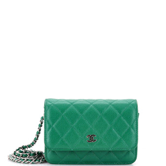 Chanel Wallet on Chain Quilted Caviar Mini